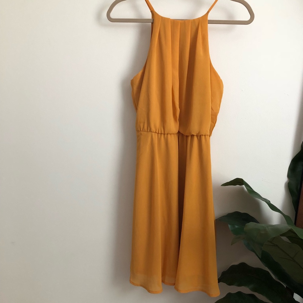 Francesca’s Mustard Yellow Dress